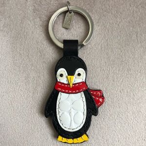 Coach penguin keychain